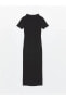 Фото #6 товара LCW Dik Yaka Düz Kısa Kollu Kadın Elbise