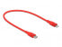 Delock 86633 - 0.5 m - Lightning - USB C - Male - Male - Red