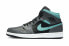 Фото #3 товара Кроссовки Nike Air Jordan 1 Mid Grey Aqua (Серый)