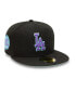 ფოტო #5 პროდუქტის Men's Black Los Angeles Dodgers 1980 MLB All-Star Game Black Light 59FIFTY Fitted Hat