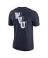 Фото #3 товара Men's Navy West Virginia Mountaineers 2-Hit Vault Performance T-shirt