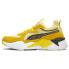 Фото #3 товара Puma Poke X RsX Lace Up Mens Yellow Sneakers Casual Shoes 38954101