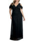 ფოტო #1 პროდუქტის Women's Plus Size Seraphina Mesh Gown