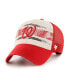 Men's Red Distressed Washington Nationals Breakout MVP Trucker Adjustable Hat