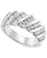 ფოტო #1 პროდუქტის Diamond Diagonal Channel-Set Anniversary Ring (1-1/3 ct. t.w.) in 14k White Gold