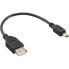 Фото #1 товара InLine USB 2.0 Cable A female / Mini 5 Pin male 0.2m