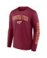 Фото #3 товара Men's Maroon Virginia Tech Hokies Distressed Arch Over Logo 2.0 Long Sleeve T-shirt