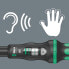 Фото #11 товара Wera 05075605001 Click-Torque A 6 Torque Wrench with Reversible Ratchet, Black, Green, 1/4 Inch Hexagon, 2.5-25 Nm & Bit Assortment, 61 Pieces, Black, 05057441001
