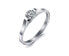 Steel ring with crystal KRS-088