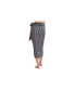 Women's Printed Stripe Long Sarong Skirt Swim Cover Up