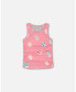 Girl Organic Cotton Gathered Tank Top Bubble Gum Pink - Toddler|Child