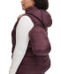 Фото #5 товара Women's Plus Size Packable Hooded Puffer Vest, Created for Macy's