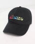 ellesse Acurio baseball cap with rainbow logo in black