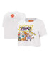 Фото #1 товара Women's White Rugrats Group Boxy Cropped T-shirt