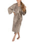 ფოტო #2 პროდუქტის Women's Velvety Soft Velour Bathrobe