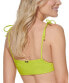 Фото #3 товара Tommy Hilfiger Standard Adjustable Comfortable Bikini Top, Bright Chartruese XL