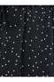 Фото #6 товара Şifon Elbise Puantiyeli Uzun Kollu Düğmeli Beli Bağcıklı