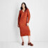 Фото #1 товара Women's Long Sleeve Chunky Sweater Midi Dress - Future Collective with Reese