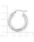 Textured Tube Medium Hoop Earrings, 40mm, Created for Macy's