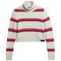 SUPERDRY Stripe Crop Roll Neck Sweater