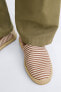 Striped canvas espadrilles