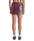 ფოტო #2 პროდუქტის Women's Cam Faux-Leather Slit-Front Skirt