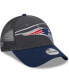 Фото #3 товара Big Boys and Girls Graphite New England Patriots Reflect 9FORTY Adjustable Hat