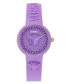 ფოტო #1 პროდუქტის Women's Swiss Purple Silicone Strap Watch 38mm