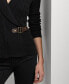 ფოტო #3 პროდუქტის Women's Buckled Cotton Sweater