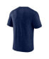 Фото #2 товара Men's Heathered Navy 2022 MLB All-Star Game Vintage-Like Sunset Tri-Blend T-shirt