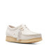 [26165560] WOMENS CLARKS WALLABEE - WHITE NUBUCK