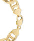 ფოტო #5 პროდუქტის Men's Mariner Link Chain Bracelet (13.5mm) in 14k Gold-Plated Sterling Silver