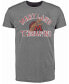 ფოტო #1 პროდუქტის Men's Heathered Gray Maryland Terrapins Vintage-Like Tri-Blend T-shirt
