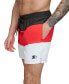 Фото #3 товара Men's Modern Euro Colorblocked 5" Volley Shorts