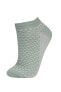 Kadın 5'li Pamuklu Patik Çorap B6033axns