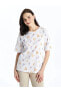 Фото #2 товара Футболка LC WAIKIKI Grace Bicycle Neck Floral Short Sleeves