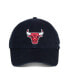 Фото #2 товара Men's Chicago Bulls Black Distressed Clean-Up Adjustable Hat