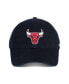 Men's Chicago Bulls Black Distressed Clean-Up Adjustable Hat