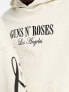 Фото #5 товара ASOS DESIGN unisex oversized hoodie with large Guns N' Roses graphics in beige