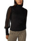 ფოტო #2 პროდუქტის Women's On My Mind Mock-Neck Mesh Sleeve Top