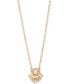 Gold-Tone Stone Cluster Pendant Necklace, 16" + 3" extender