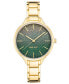 ფოტო #1 პროდუქტის Women's Quartz Gold-Tone Alloy Link Bracelet Watch, 36mm