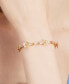 ფოტო #3 პროდუქტის Gold-Tone Fleurette Tennis Bracelet