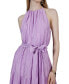 ფოტო #5 პროდუქტის Women's Plisse Halter Tiered Maxi Dress