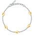 Фото #1 товара Fashion women´s bicolor steel bracelet T-Design TJAXA12