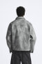 Фото #3 товара Куртка-рубашка из искусственной кожи с эффектом потертости ZARA