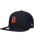 Фото #1 товара Men's Navy Detroit Tigers Authentic Collection On-Field Road 59FIFTY Fitted Hat