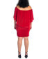 Фото #2 товара Plus Size Bodycon Mini Dress