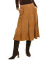 Фото #1 товара Kobi Halperin Amanda Suede Skirt Women's Brown 2