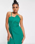 Фото #2 товара Trendyol bust detail midi dress in bottle green